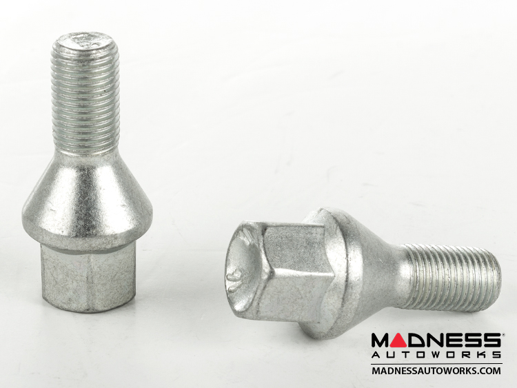 Alloy Wheel Bolts & Lock Set For Smart Car ForTwo ForFour - M12x1.5 28mm Thread